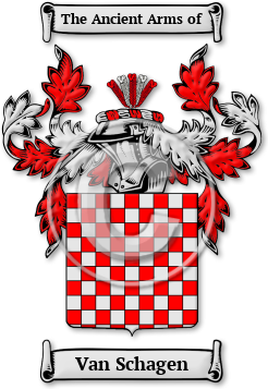 Van Schagen Family Crest Download (jpg) Legacy Series - 150 DPI